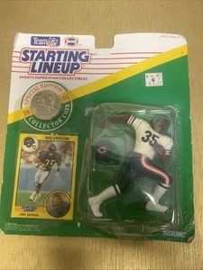 1991 Starting Lineup Figure Mark Carrier Chicago Bears W/Coin DAMAGED! - Picture 1 of 3