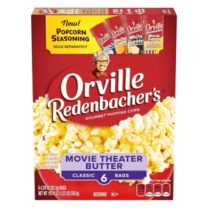 Orville Redenbachers Mikrowelle Popcorn, Kino Butter Geschmack, 6 Stück  - Bild 1 von 8