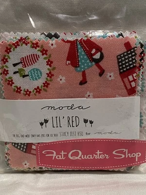 Moda LIL’ Red  Mini Charm Pack  2.5” Squares - 42 pcs. - Image 1 of 4