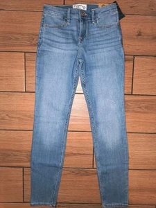 NEW Abercrombie Kids Skinny Jean Girls Size 15/16 Stretch Medium Wash Denim - Picture 1 of 7
