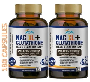 N-Acetyl L-Cysteine ( NAC) 180 CAPS Gluten free 3120Mg 2 bottles Non GMO 180 cap - Picture 1 of 4