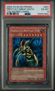 Yu-Gi-Oh 2003! PROMO TSC-001 PERFECT ULTIMATE GREAT MOTH - PSA 6 EX - NEUWERTIG - Bild 1 von 5