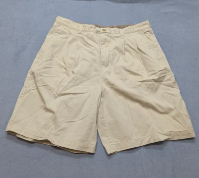 Catalina Navigator Khaki Shorts Mens Size 38 Pleated Front Cotton Slash Pockets - Image 1 of 4