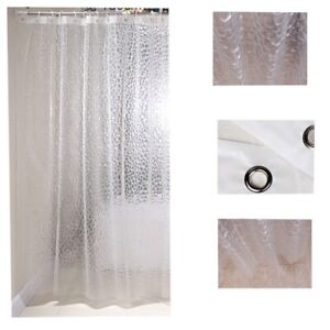 3D Water Cube Clear Bathroom Shower Shower Curtain 70.87"*78.74"