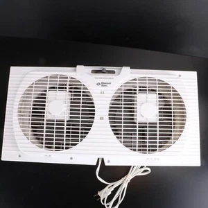 Comfort Zone Twin Window Fan with Reversible Airflow Control, 9 inch CZ319 - Picture 1 of 13