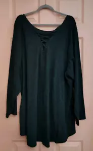 Torrid Green 6x Rayon - Polyester Long Sleeve Blouse - Picture 1 of 4