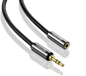 Poppstar 2m HQ Klinkenkabel 3.5mm Klinkenstecker (m/w) für Kopfhörer HiFi Boxen - Bild 1 von 7