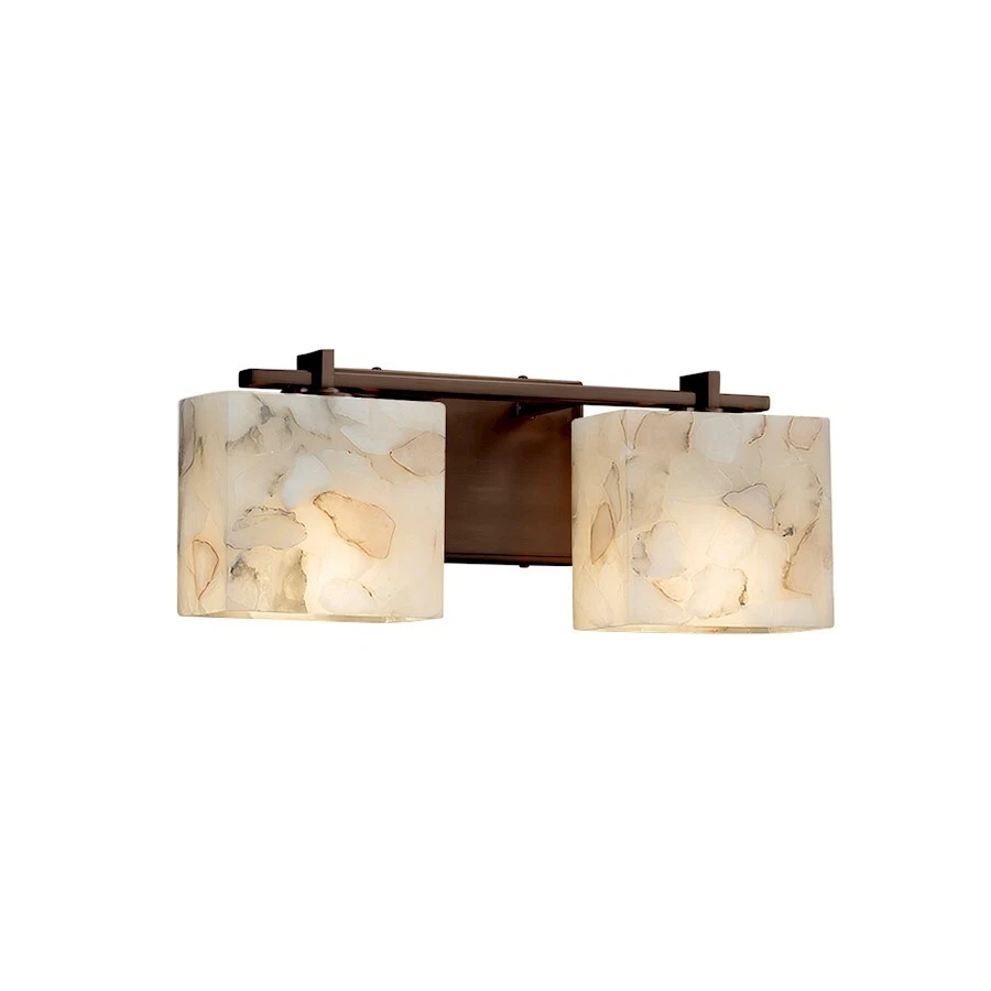 Justice Design Alabaster Rocks Bath Bar in Dark Bronze - ALR-8442-55-DBRZ - Image 1 of 1