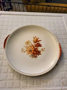 Vintage Paden City Pottery Pie Plate Floral Center - Picture 1 of 2