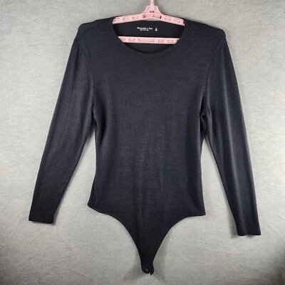 Body Abercrombie & Fitch Mujer XL Negro Manga Larga Suave Colección A&F Foto 1 de 4