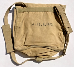 Orig. WWII USMC Officers Musette Bag Dated 1943 Field Gear Equipment ID'd - Picture 1 of 10