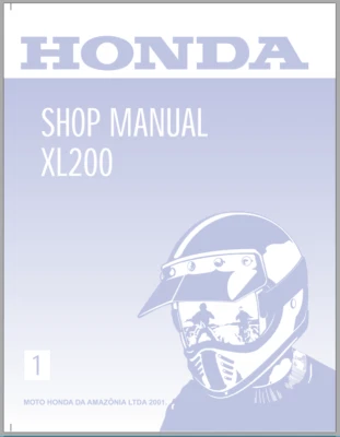 Honda XL200 Workshop Manual 2001 - Image 1 of 2