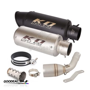 Middle Exhaust Link Pipe Muffler DB Killer For Benelli TNT125 TNT135 Motorcycle - Imagen 1 de 12
