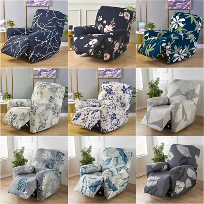 Recliner Chair Covers 4 Pieces Reclining Sofa Couch Stretch Slipcover Protector - image 1 of 4
