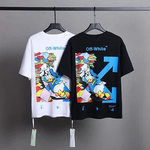 Donald Duck collaboration arrow unisex trendy short sleeved T-shirt hip-hop - Picture 1 of 29