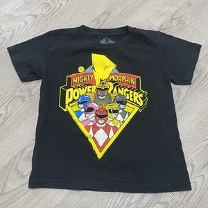 Might Morphin Power Rangers Graphic T shirt Unisex Tee Sz 6/7 - Picture 1 of 4