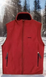 Patagonia Men’s Synchilla Fleece Vest French Red USA Small 25182 Free Shp CAMP - Picture 1 of 5