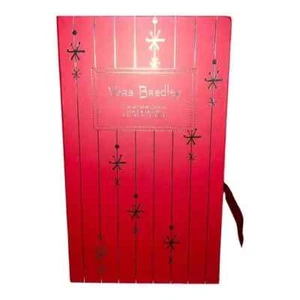 Vera Bradley Advent Calendar with 12 Glass Ornaments Christmas Holiday New - Picture 1 of 6
