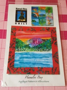 Hawaii Ana Quilt Pattern Beach Mountains Hawaii Hanalei Bay UNCUT - Picture 1 of 2