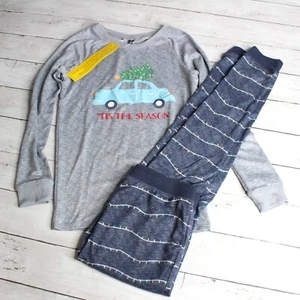 Jaclyn Kids Girl's Pajama Set Youth Size L 10 12 Christmas Long Sleeve Pants - Picture 1 of 6