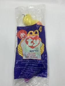McDonalds 1998 TY TEENIE BEANIE BABIES ~ #4 INCH the worm ~ Toy NEW in Pkg - Picture 1 of 2