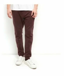 New Look Men Basic Cuff Jogger Burgundy New Birthday Gift UK Size XXS - Picture 1 of 12