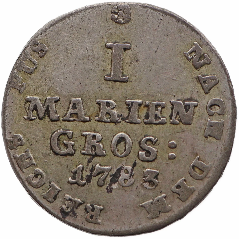 1783 IWS 1 Mariengroschen Braunschweig-Calenberg-Hannover Coin (MO3786-) - Image 1 of 2