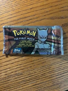Pokemon Topps The First Movie Sealed Unopened Booster Pack Blue Logo NEW - Picture 1 of 1