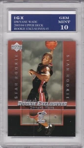 DWYANE WADE ROOKIE CARD 2003/04 Upper Deck Exclusives GEM MINT 10 RARE $$ RC! - Picture 1 of 1