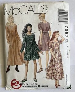 McCall's 7297 Misses Pullover dress Pattern Sz 14-18 UNCUT - Picture 1 of 3