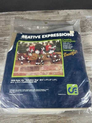 Creative Expressions 5838 Doin' the Reindeer Rag 1983 Craft Kit NEW - Image 1 of 4