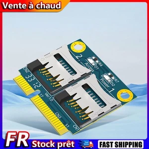 Adaptateur double carte TF vers Mini PCI-E, adaptateur Mini PCIe, lecteur de car - Afbeelding 1 van 10