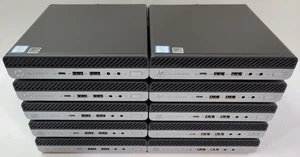 LOT 10 HP EliteDesk 800 G4 DM 35W Mini 2.10GHz Core i5 8500T 16GB RAM NO HDD (a) - Picture 1 of 10