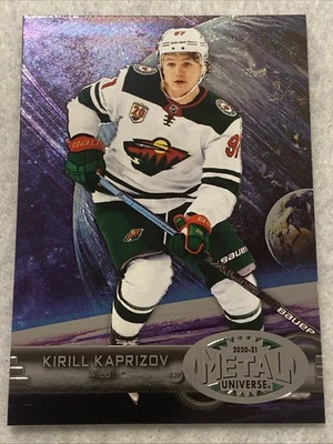 2020-21 Skybox Fleer Metal Universe Retro Rookie #R-44 Kirill Kaprizov Wild RC - Image 1 of 2