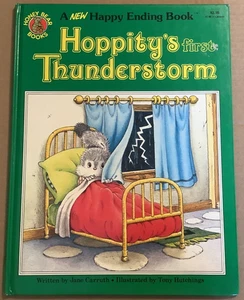VG 1984 HC 1st ED Happy Ending BK Hoppity's Thunderstorm J Carruth T Hutchings - Imagen 1 de 8