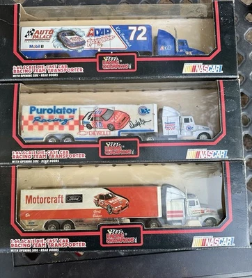 Racing Champions 1991 3 Unit Lot. This For 3 NASCAR Haulers Original Packaging - Image 1 of 4