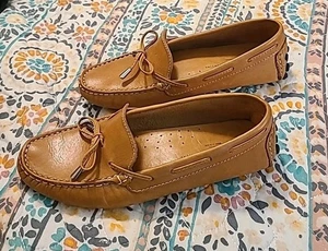 Mercanti Fiorentini Tan Bow Tie Driving Moccasin/Shoes, MF-3200, Brazil, Sz 6B - Picture 1 of 5
