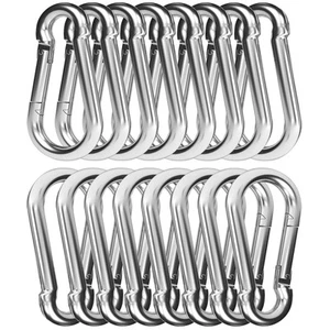 30pcs 3 Heavy Duty Spring Snap Hook M8 5/16 Galvanized Steel Snap Hook Carabin - Picture 1 of 7