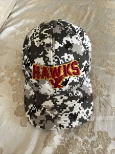 Pacific Headware Camo Ball Cap Hawks Embroidery FlexFit L-XL Style 708F - Picture 1 of 4