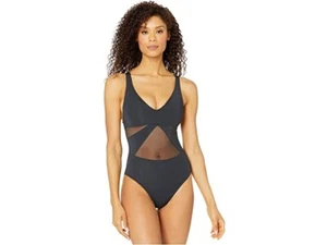 Bleu Rod Beattie 264208 Women's V-Neck Mio One Piece Swimsuits Black Size 6 - Picture 1 of 3