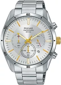 PULSAR PT3841X1,Men's Chronograph,QUARTZ,STAINLESS CASE,Bracelet,100m WR,PT3841 - Picture 1 of 1