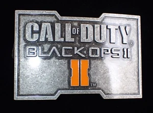 2012 CALL OF DUTY BLACK OPS II RETRO STYLE BELT BUCKLE ACTIVISION LICENSED NEW! - Picture 1 of 3