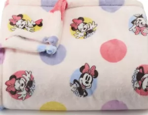 NWT The Big One Oversized MINNIE MOUSE POLKA DOT Throw Blanket 5' x6 ft Disney - Picture 1 of 4