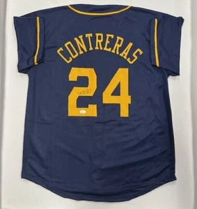 Brewers Catcher WILLIAM CONTRERAS Signed Custom Replica Blue Jersey AUTO - JSA - Picture 1 of 3