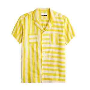 Studio 189© X J.Crew camp-collar shirt in mix-and-match stripe size S NWT