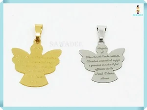 Collar Colgante Angelo De Dio Con Oración Angelo Custode - Imagen 1 de 15