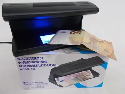 RILEVATORE BANCONOTE SOLDI FALSI FALSE UV ULTRAVIOLETTI MONEY DETECTOR - Immagine 1 di 4