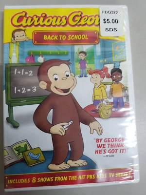 Curious George Back to School DVD Jeff Bennett NEW - Image 1 of 2