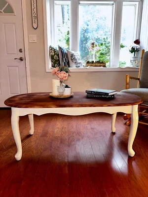 MESA DE CENTRO MODERNA VINTAGE DE MEDIADOS DE SIGLO HECHA DE CEREZO  Foto 1 de 3