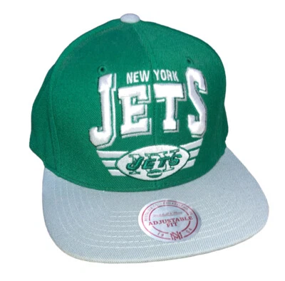 Sombrero Snapback New York Jets Mitchell and Ness Vintage Casco Retro Foto 1 de 4